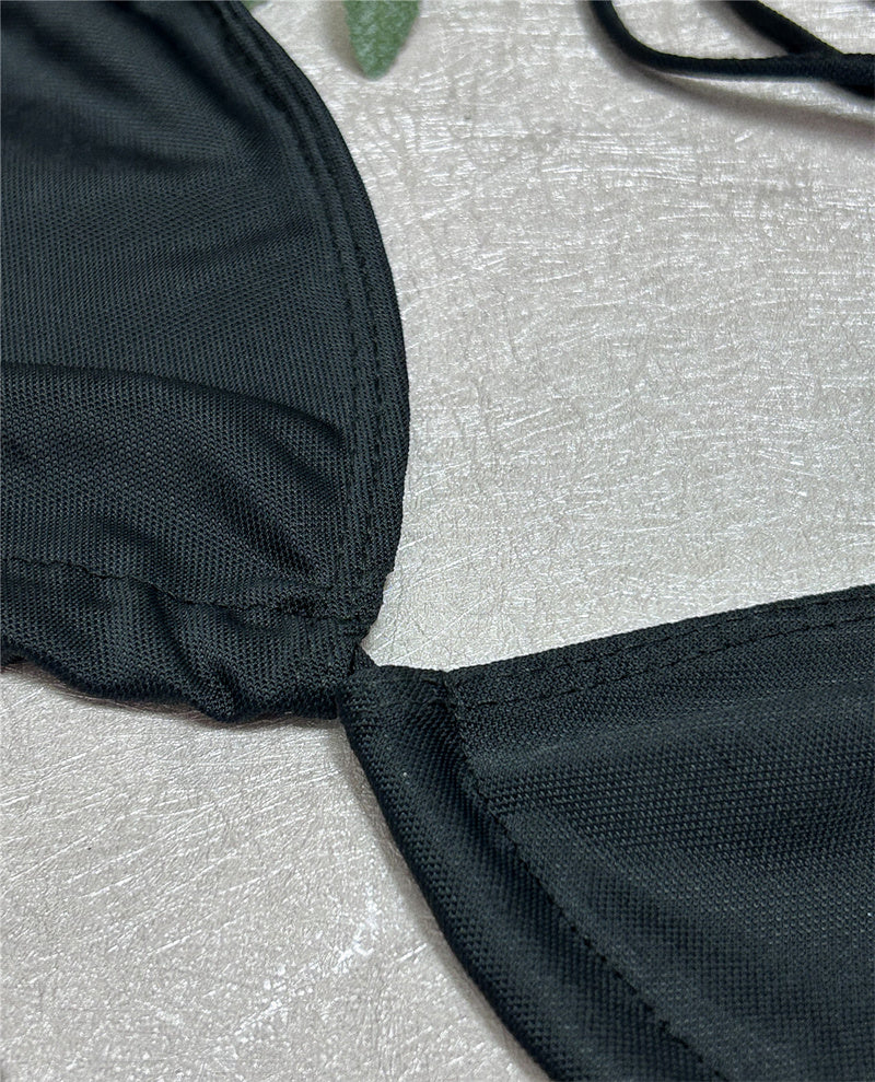 Transparent Beach Bath With No Tan Lines Breathable Women's Set